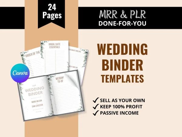 Wedding Binder Templates With Master Resell Rights